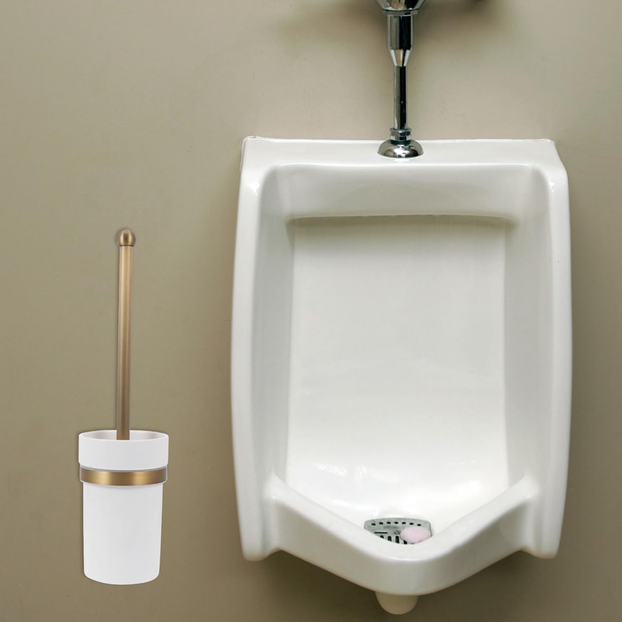 Doitool F6706 Porta Scopino WC Ottone Anticato Ceramica