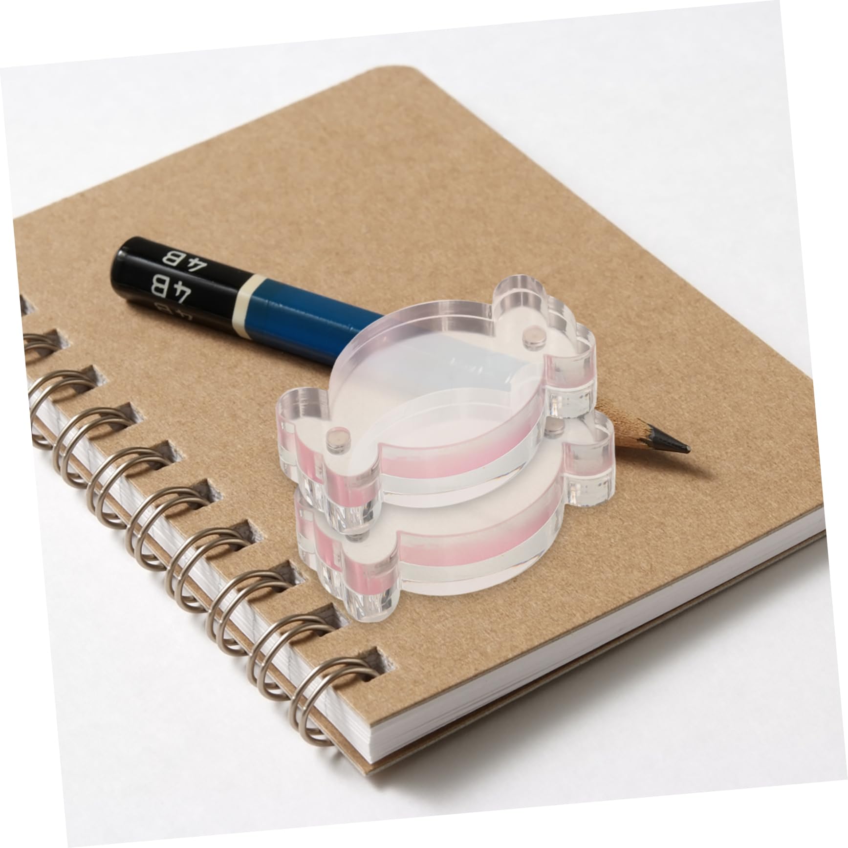 DOITOOL Espositore Magnetico Carte Acrilico Rosa 4 Pezzi