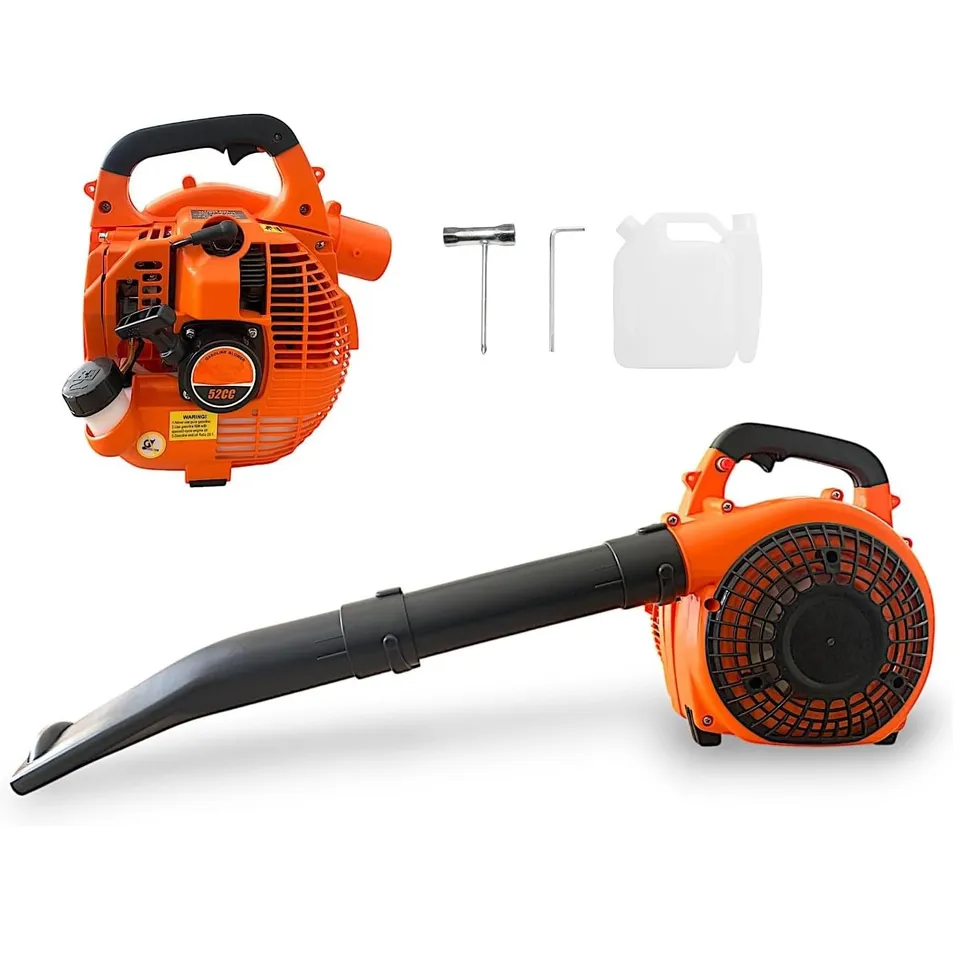 GrecoShop Soffiatore a Scoppio 52CC 1500W per Foglie