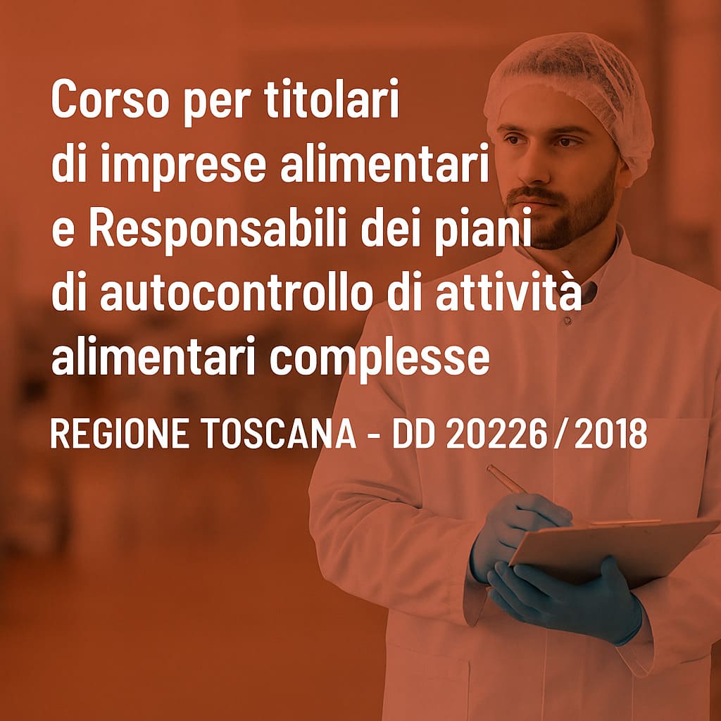 Adifer HACCP Toscana corso online 16 ore titolari