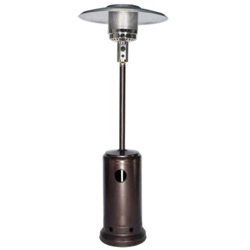 GrecoShop Patio stufa fungo a gas esterno 15 kW con ruote