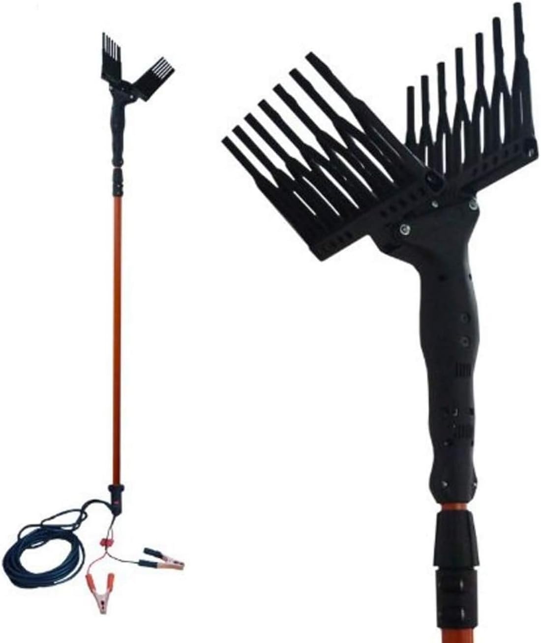 GrecoShop Scuotiolive elettrico 12V 400W telescopico 3m cavo 12m
