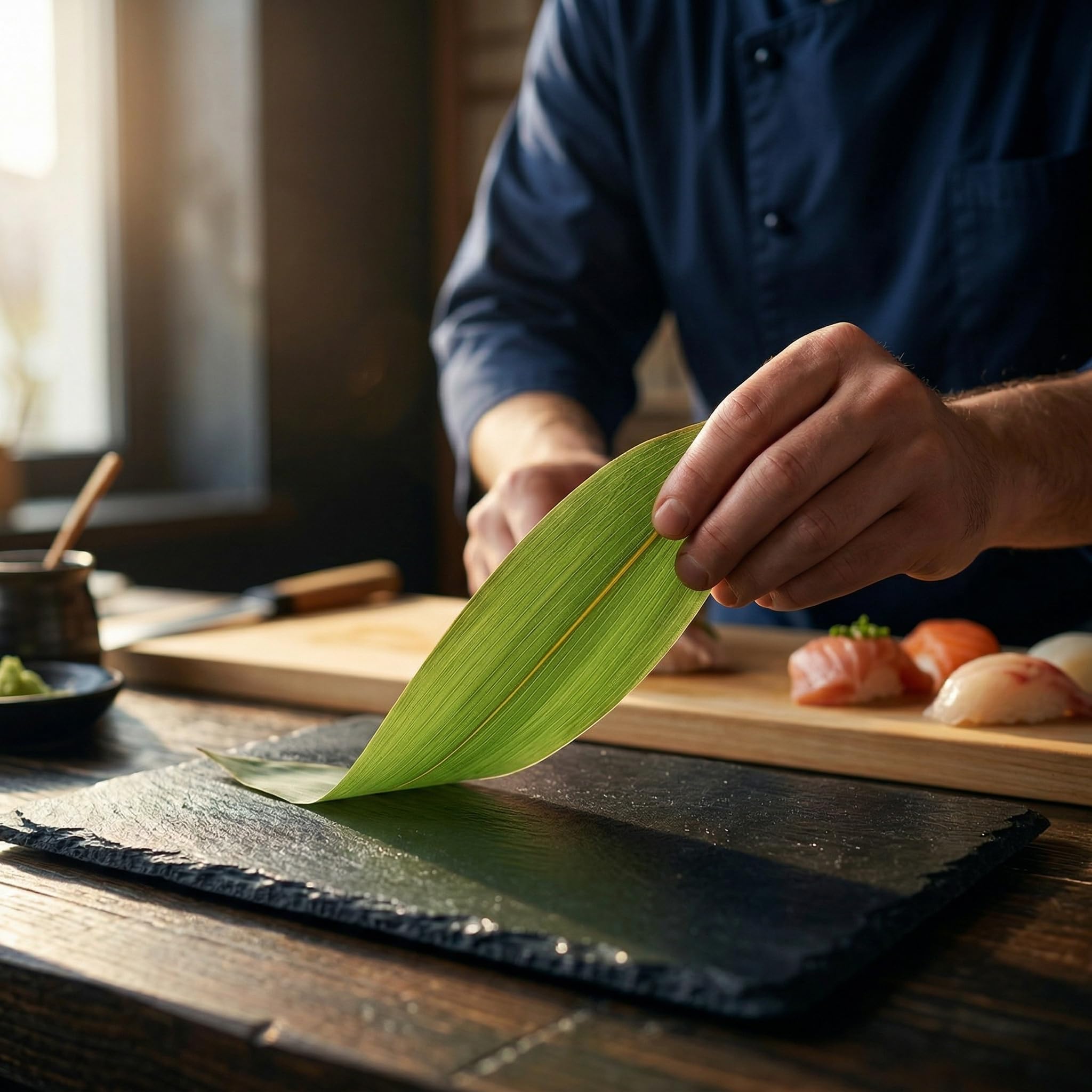 Doitool Foglie Sushi Decorative 100 Pezzi per Piatti Freddi