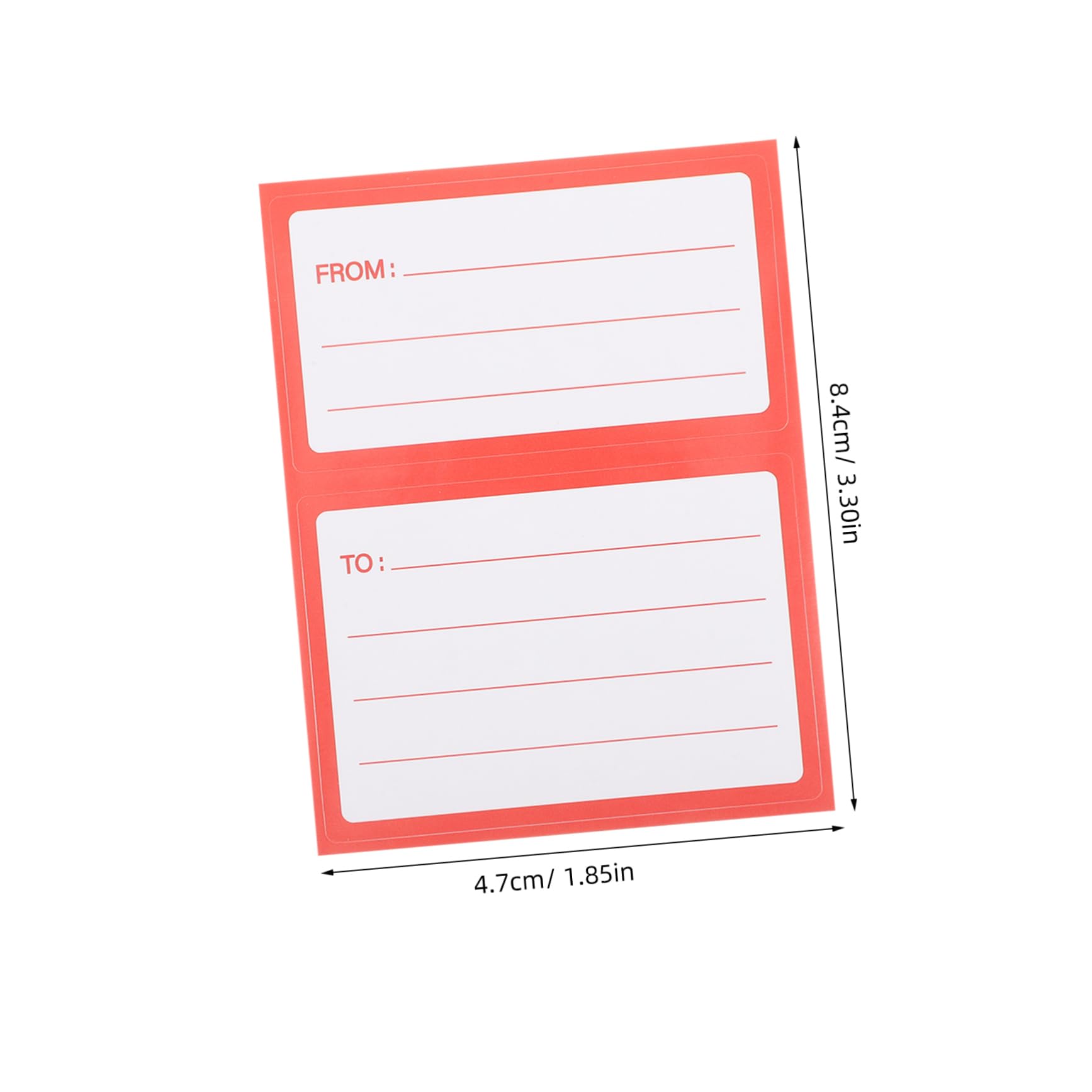 DOITOOL Etichette Adesive Spedizione 150 Pezzi Rosse