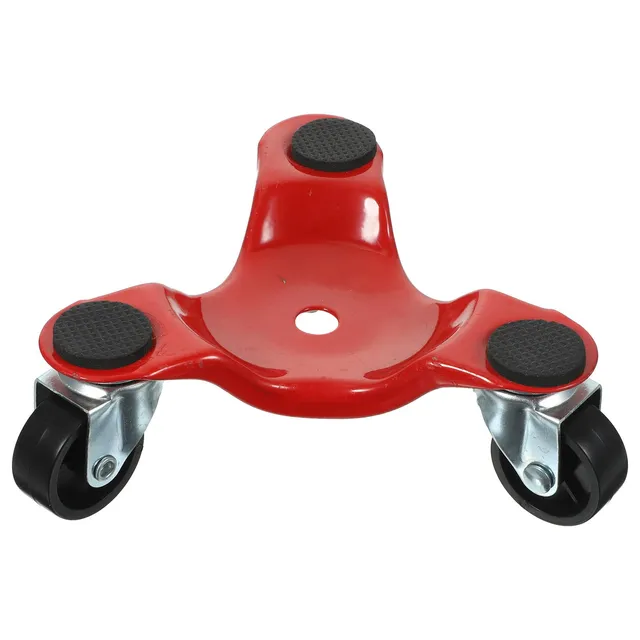 DOITOOL Carrelli Spostamobili 3 Ruote Set 3 Pezzi Rosso