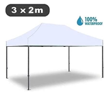 GrecoShop 5803 gazebo pieghevole impermeabile 3x2 m