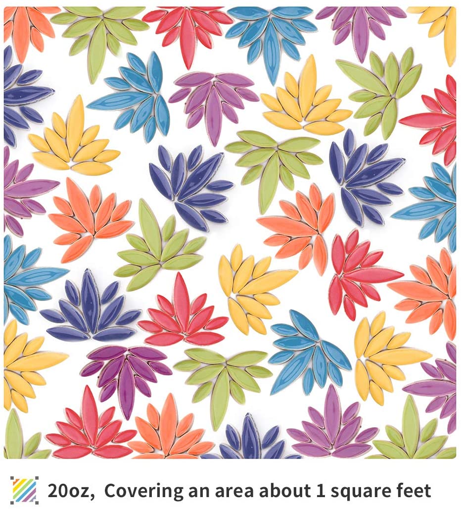 Yexati Tessere Mosaico Ceramica Petali 568 g Colori Misti