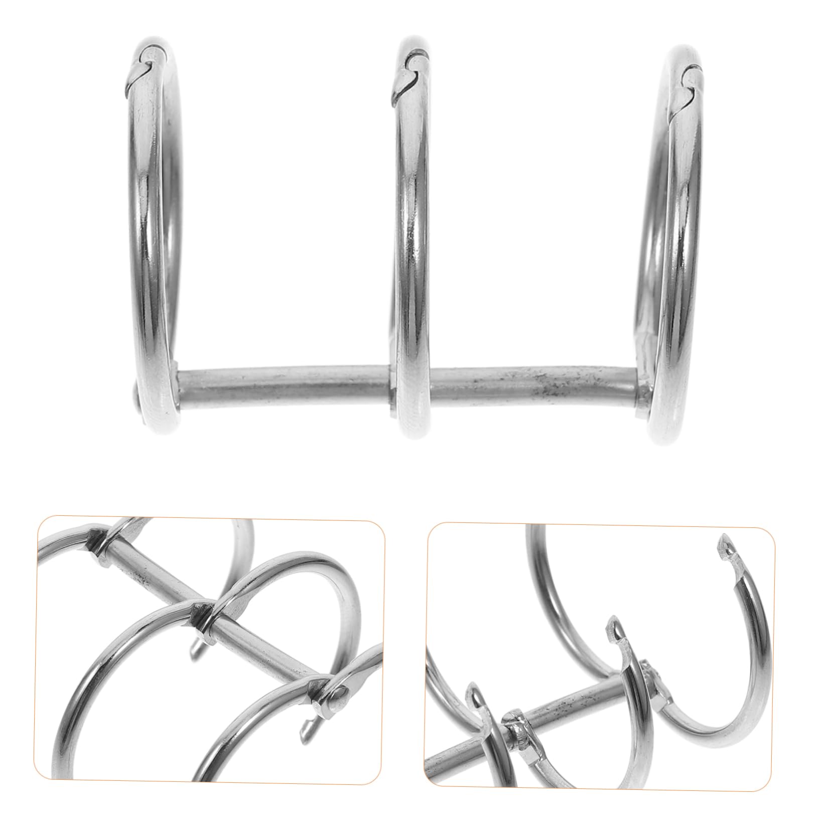 DOITOOL Anelli Raccoglitore Ferro 10pz 4x2,5 cm Argento