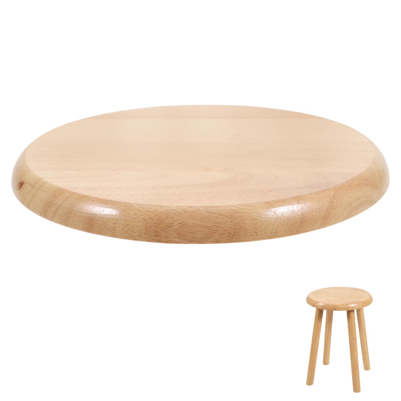 DOITOOL Seduta Legno Rotonda Ricambio Sgabello 29,5cm