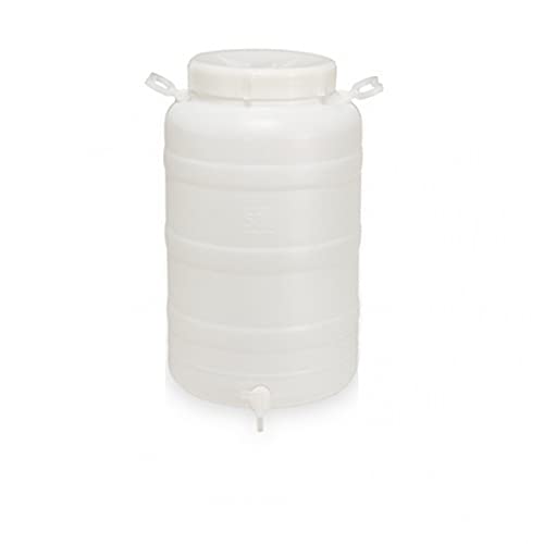 GrecoShop Tanica bocca larga 50 litri con rubinetto alimentare