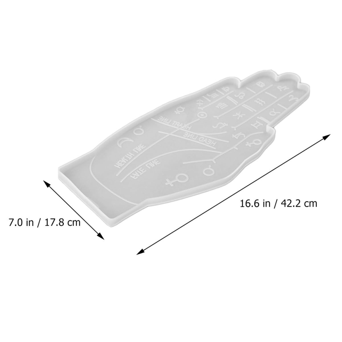 DOITOOL Stampo Silicone Mano Sottobicchieri Resina 1 Pezzo