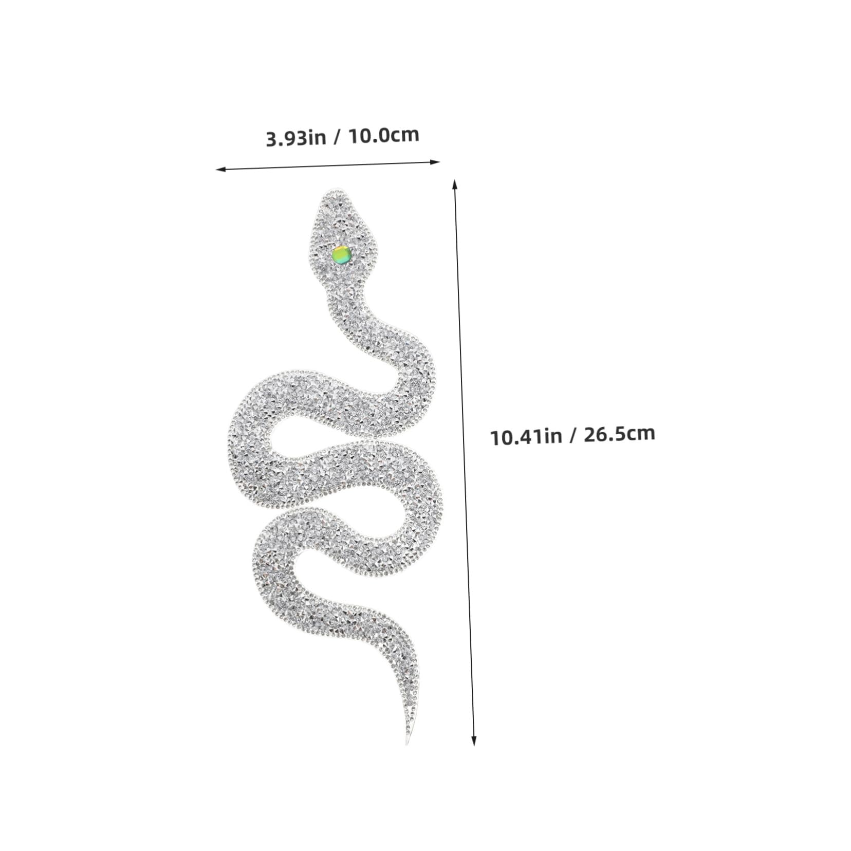 DOITOOL Toppa Serpente Strass Paillettes Termoadesiva Moda