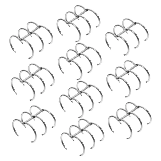 DOITOOL Anelli Raccoglitore Ferro 10pz 4x2,5 cm Argento