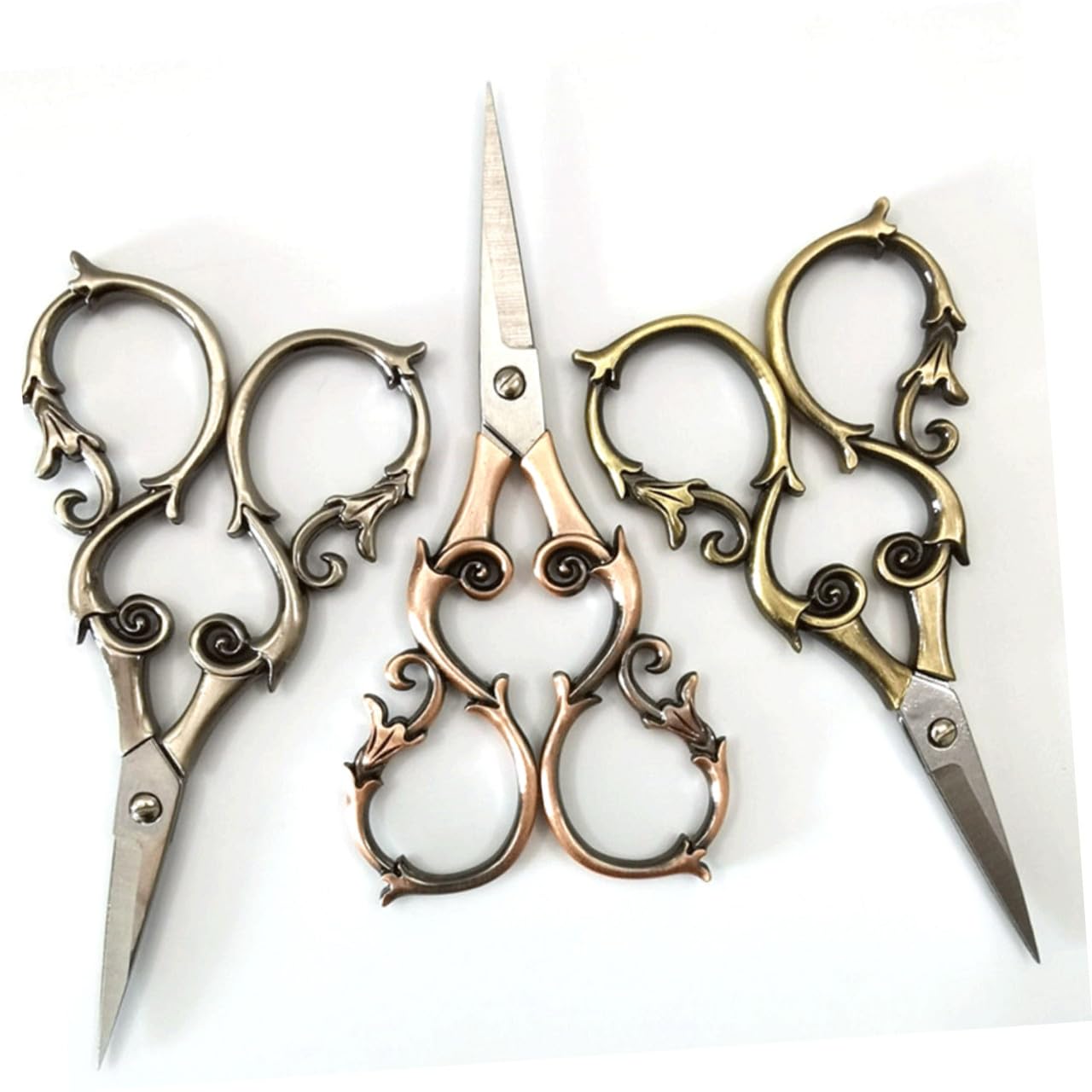 Doitool forbici cucito vintage acciaio oro 11 cm