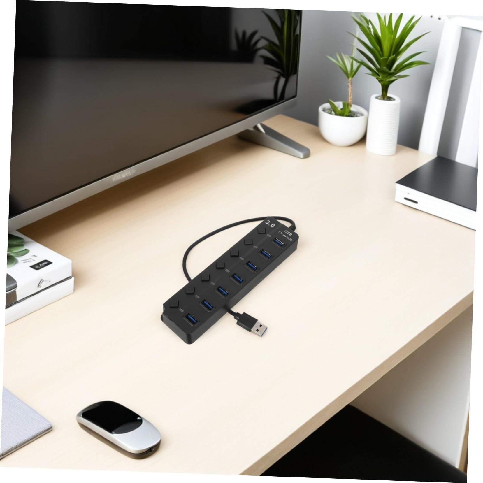 DOITOOL hub USB 7 porte nero cavo 30 cm 5 Gbps