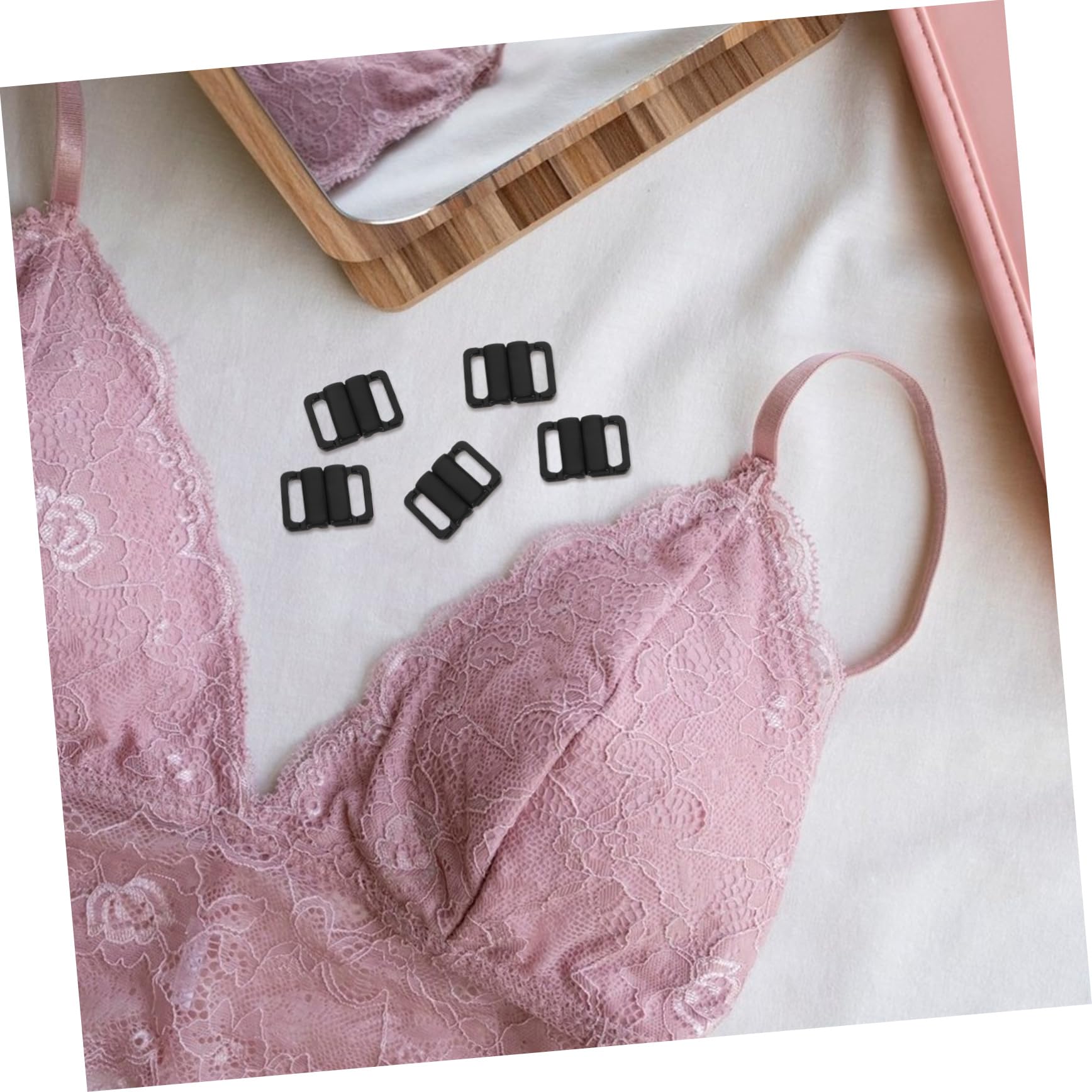 DOITOOL Ganci Plastica 100 Pezzi Costumi Neri