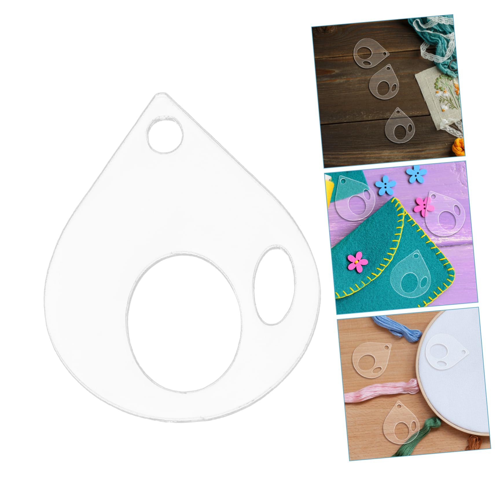 DOITOOL Organizer Fili Ricamo Acrilico 10 Pezzi 5 cm