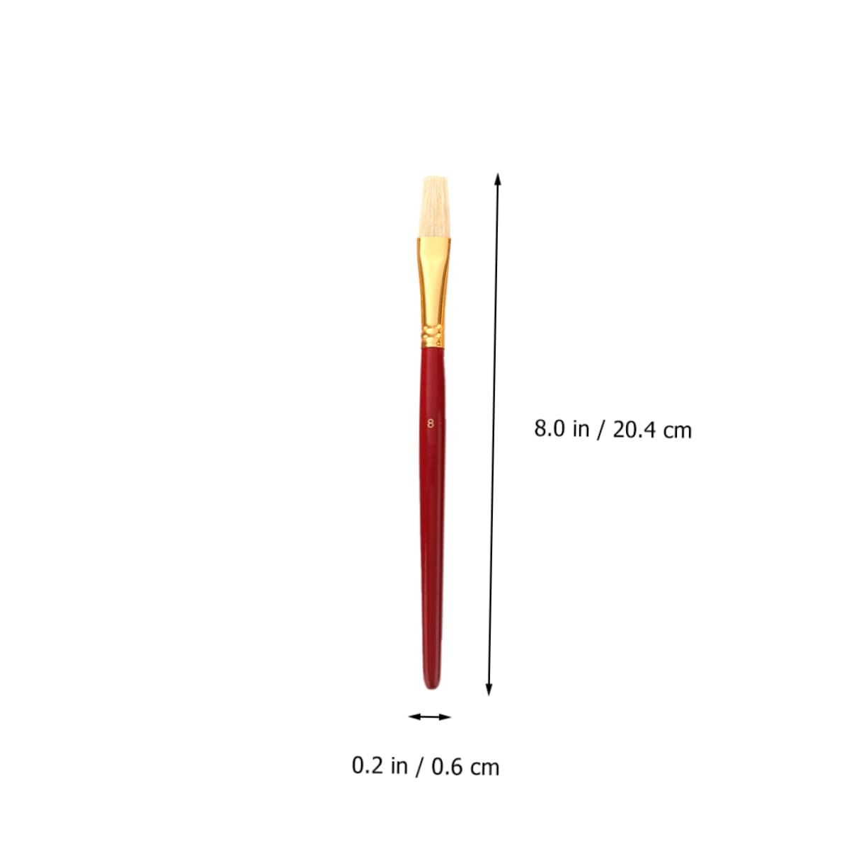 DOITOOL Set Pennelli Pittura Rossi 10 Pezzi Setola