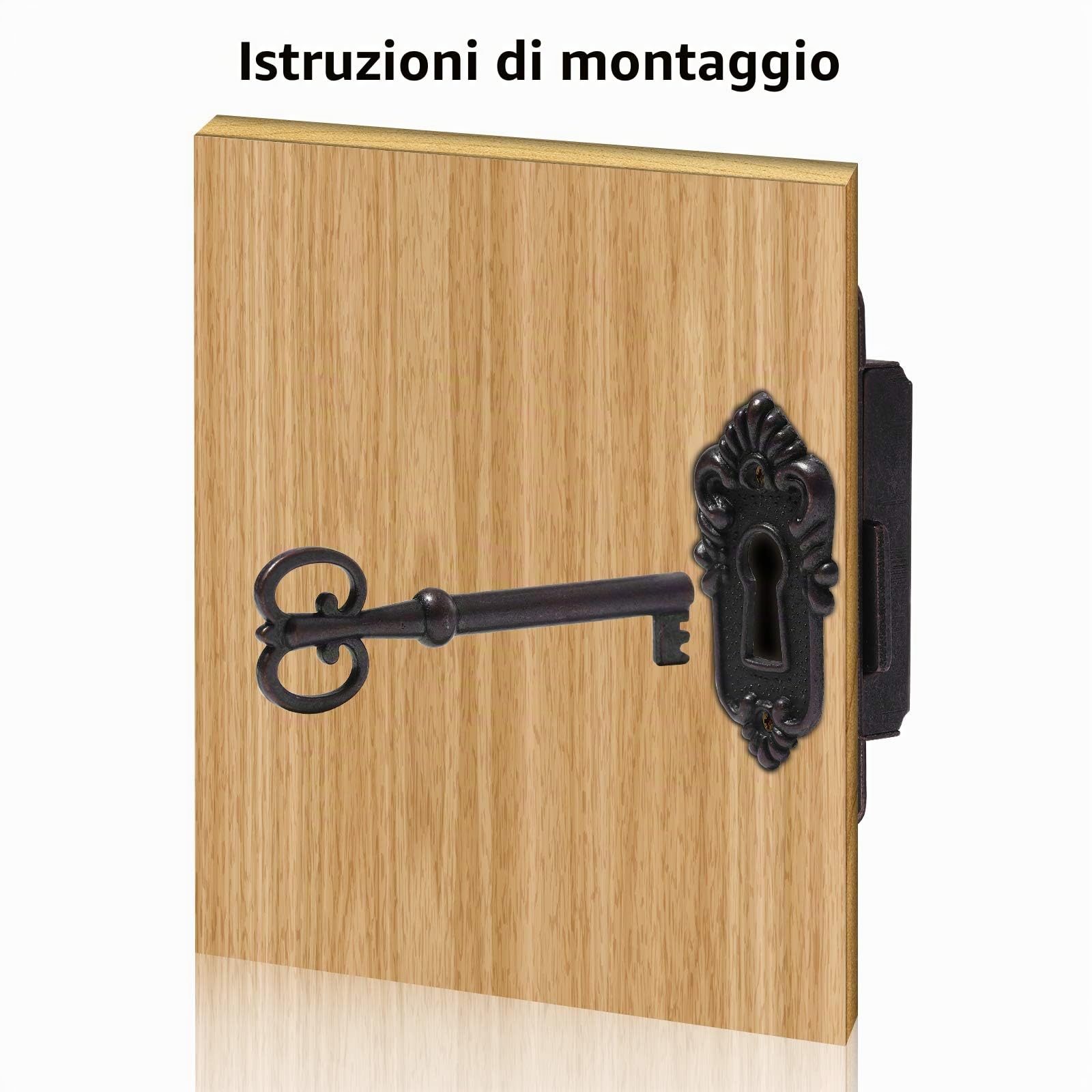 DOITOOL Serratura Armadio Antico Bronzo 2 Pezzi Vintage