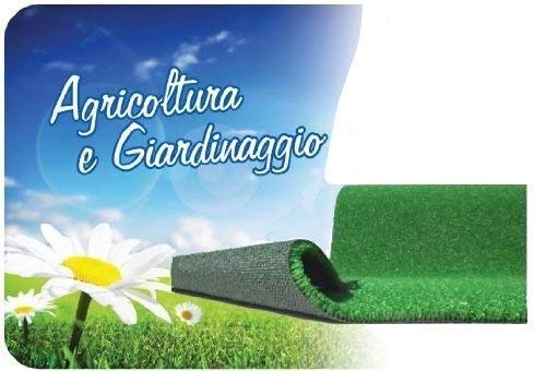 GrecoShop 2456 2x10 m tappeto erba sintetica 7 mm verde