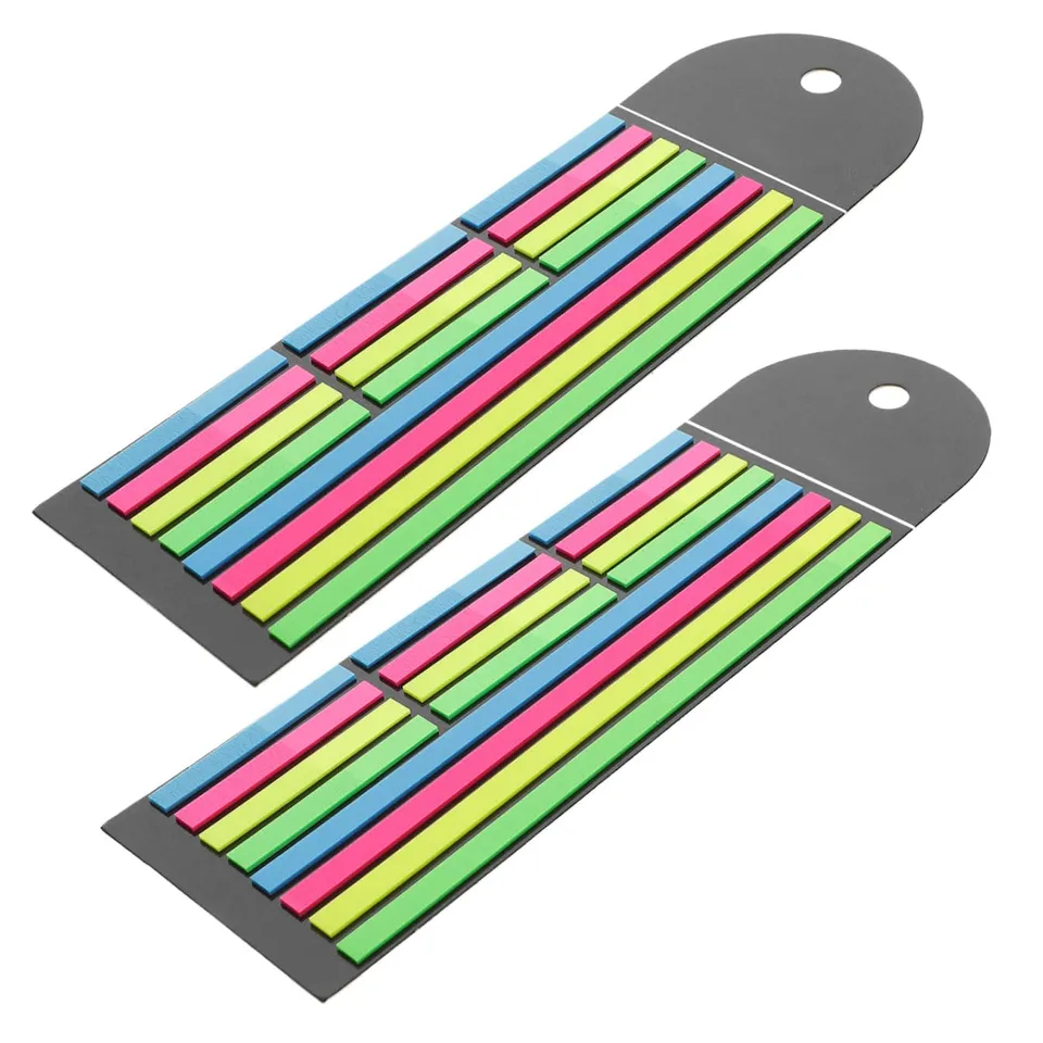 DOITOOL Strisce Evidenziatori Adesivi PET 14cm 2 Pezzi Colorati