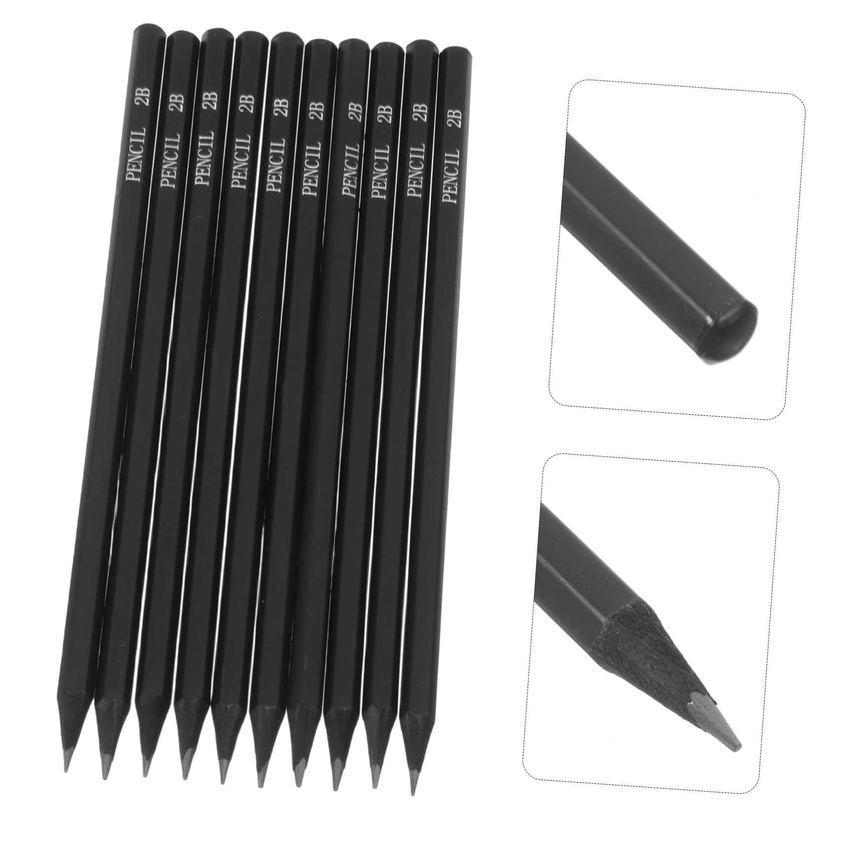 DOITOOL matite esagonali 2B 10 pezzi legno nere disegno
