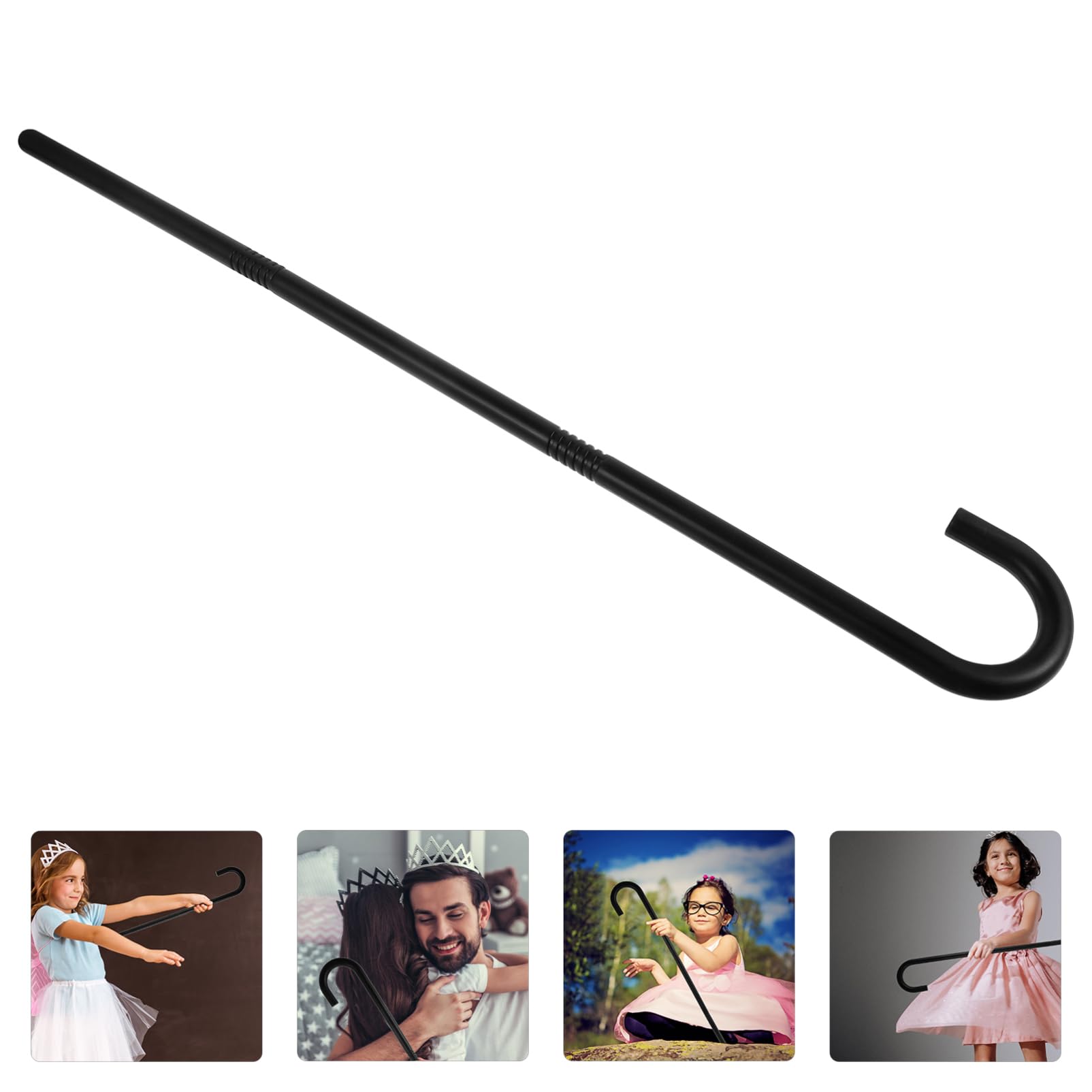 DOITOOL Bastone Vintage Halloween Nero 76 cm in Plastica