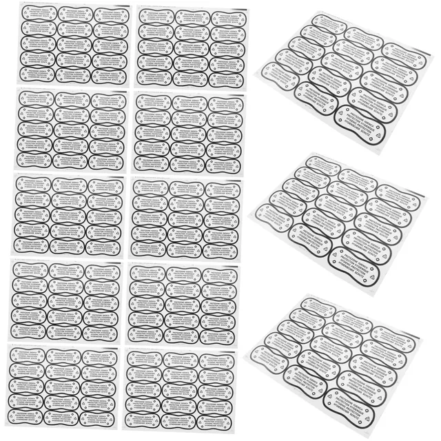 DOITOOL Adesivi Protettivi Costume 100 Pezzi PVC Assortiti