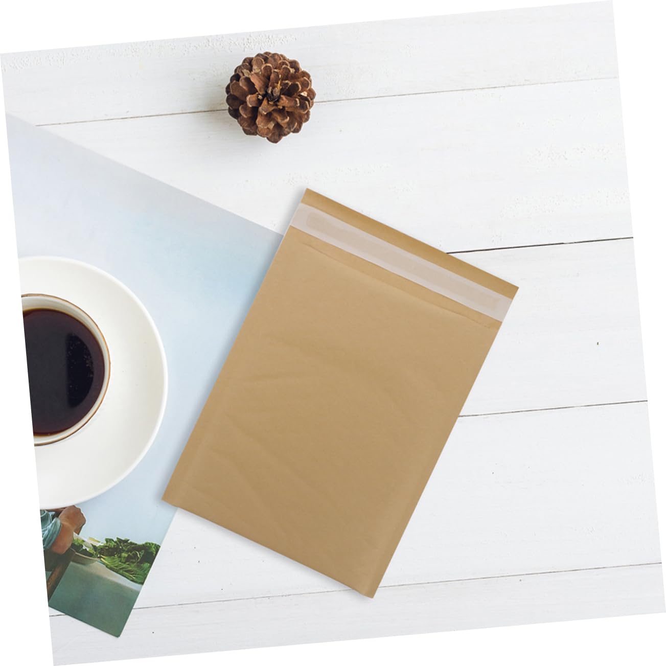 DOITOOL Buste Postali Imbottite 22x16 cm 25 Pezzi Marroni