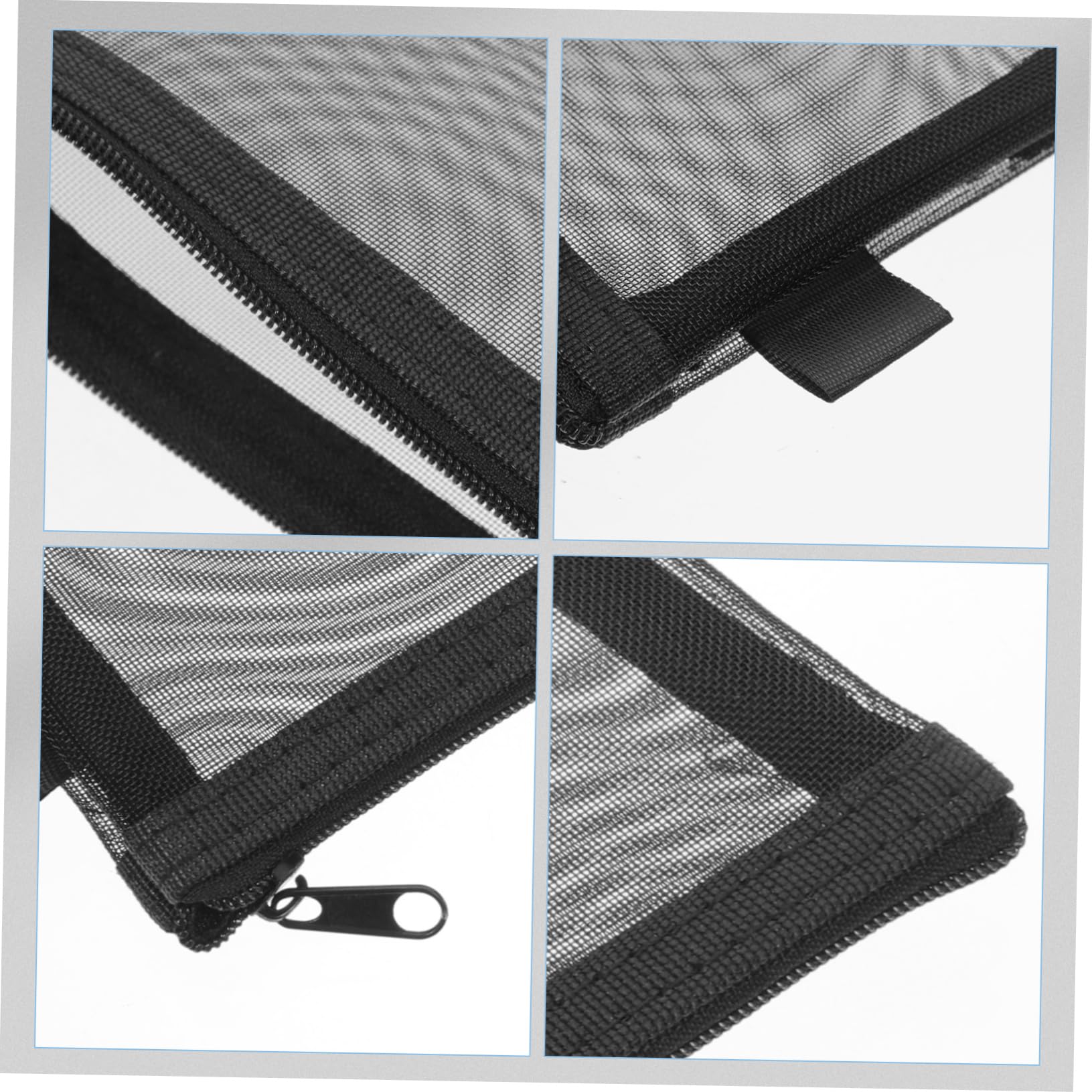 DOITOOL Astucci Trasparenti Nylon 4 Pezzi con Zip
