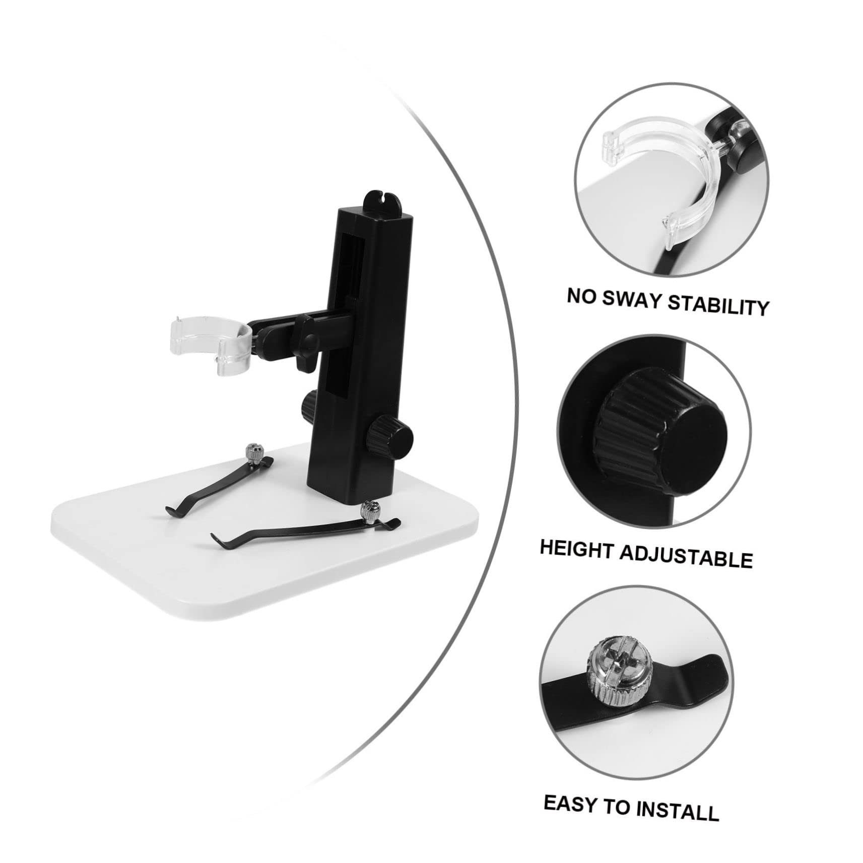 DOITOOL Supporto Microscopio Digitale Plastica Regolabile Tavolo