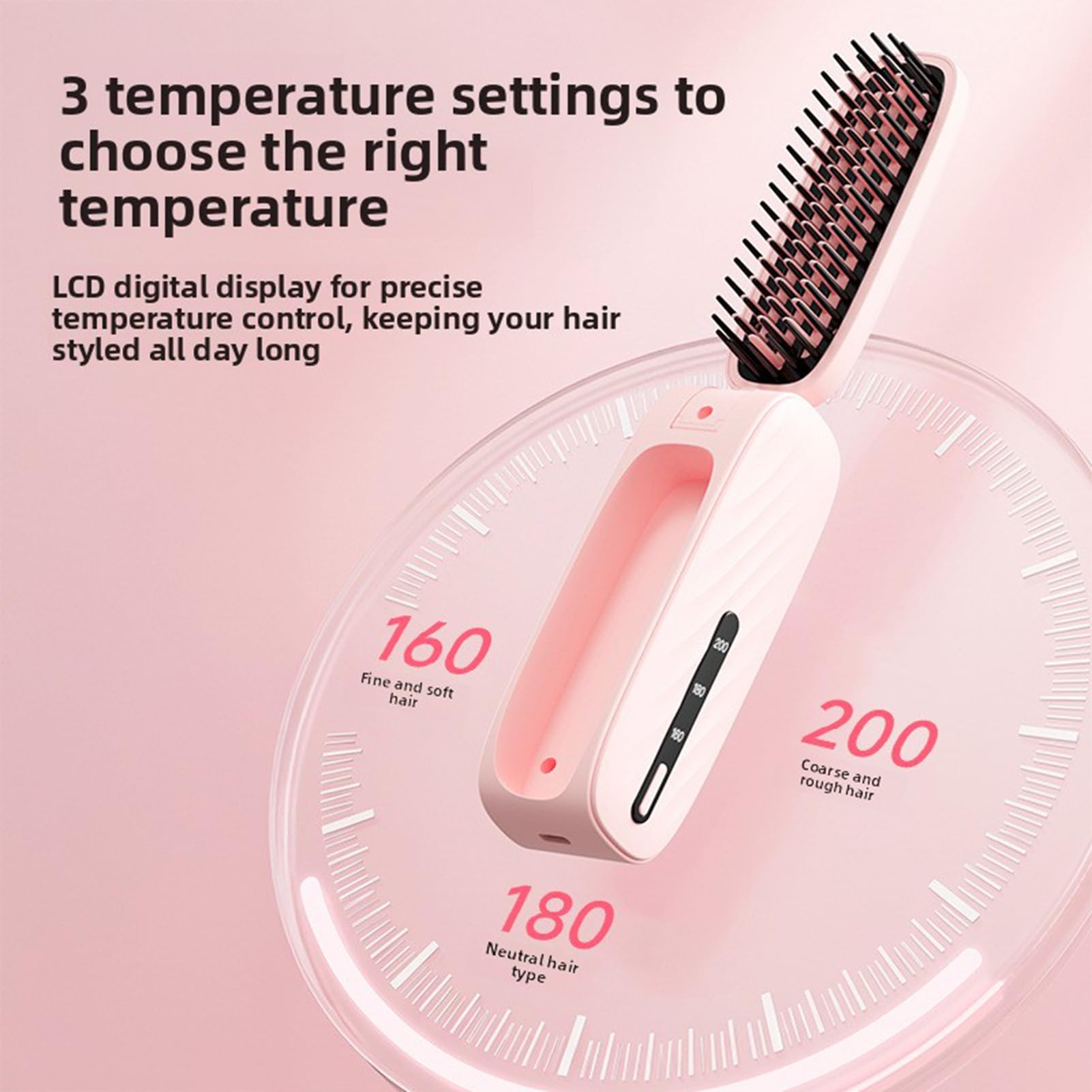 Saluaqui Spazzola Lisciante Senza Fili 3 Temperature