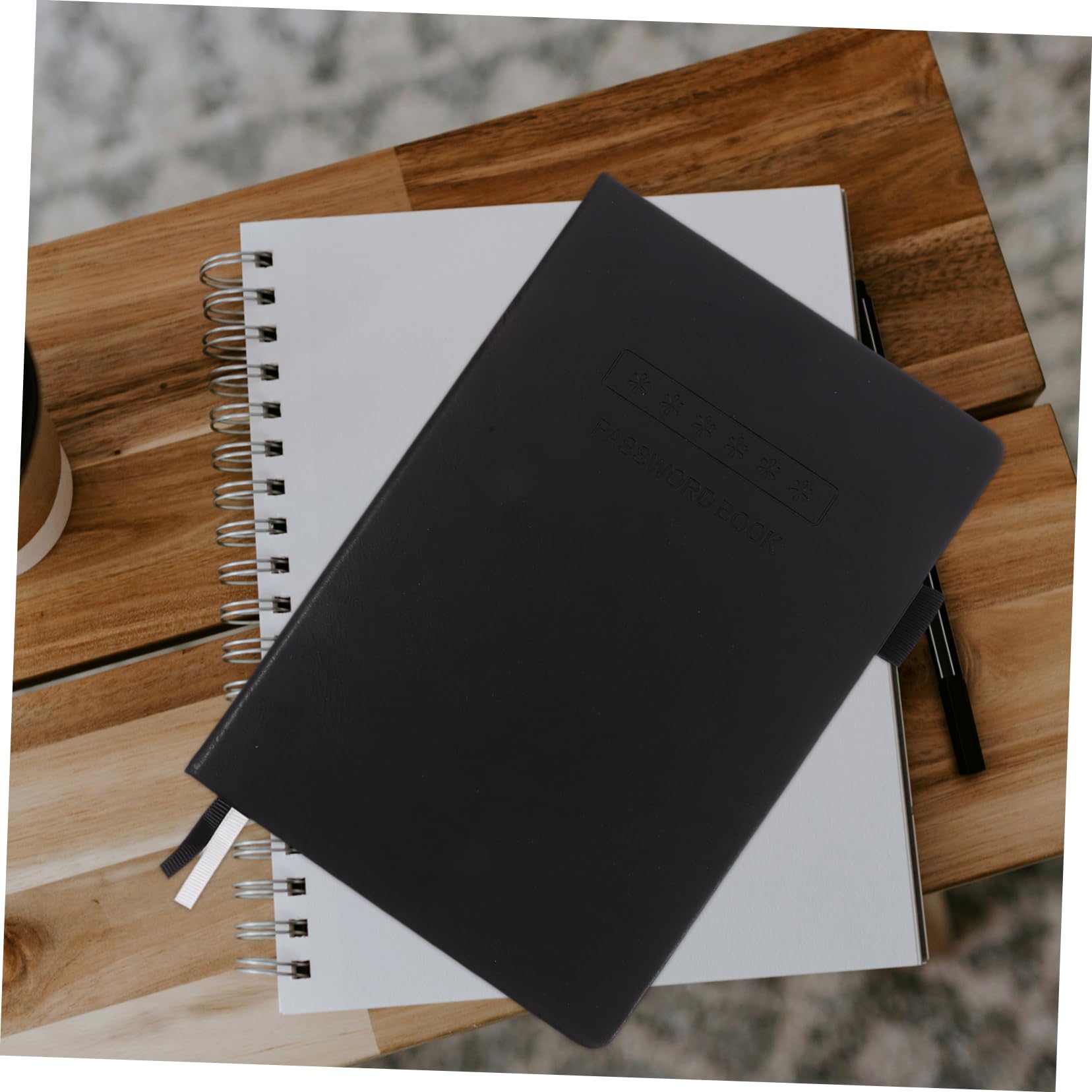 DOITOOL Quaderno Password A5 Carta Nero Registra Account