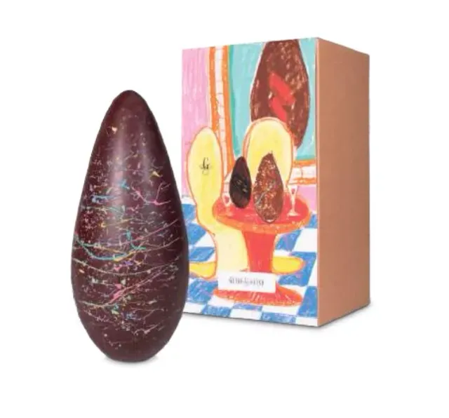 Guido Gobino NUovo Decoro uovo cioccolato 700 g decorato
