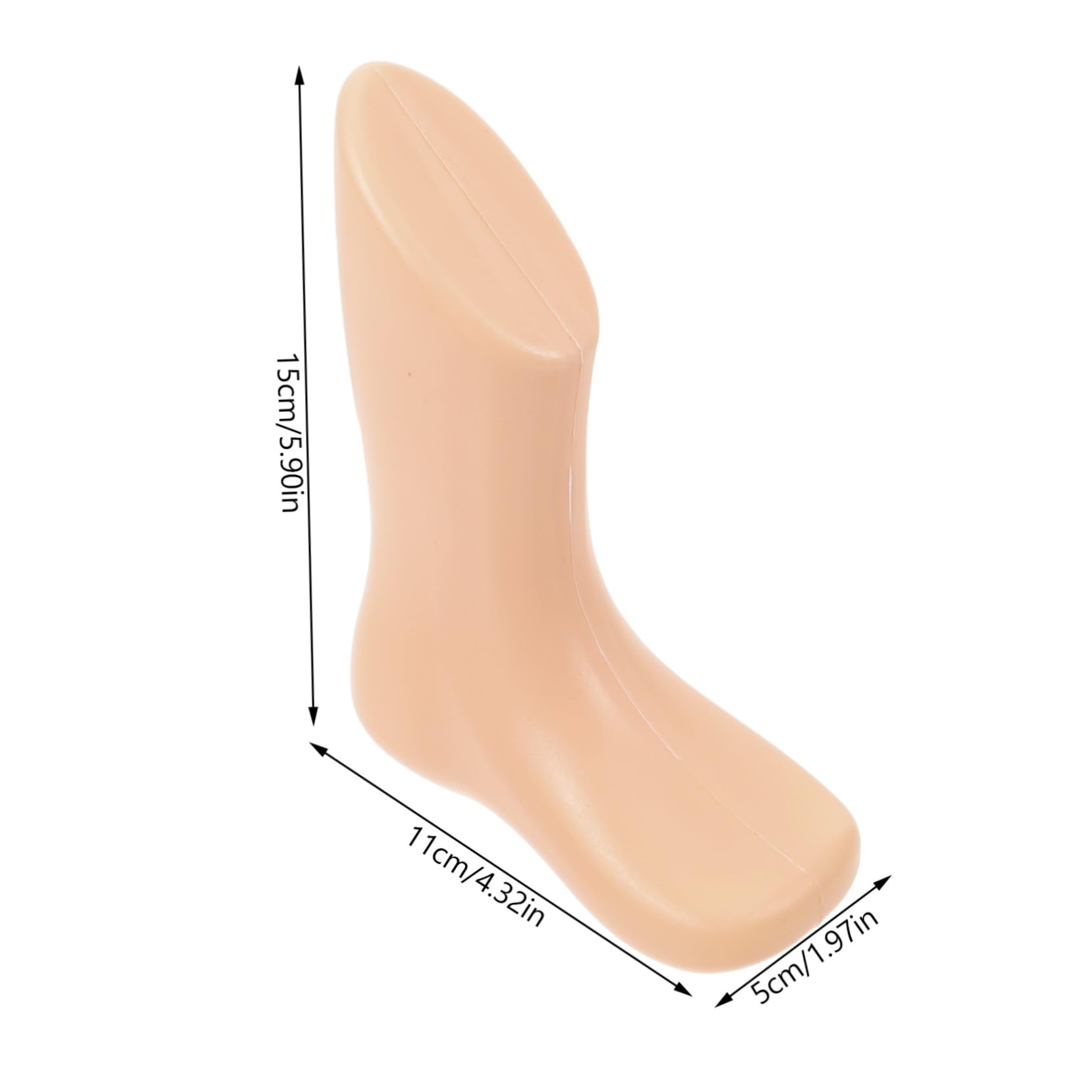 DOITOOL Piedi Manichino Espositore Calzini Plastica 4 Pezzi 11 cm