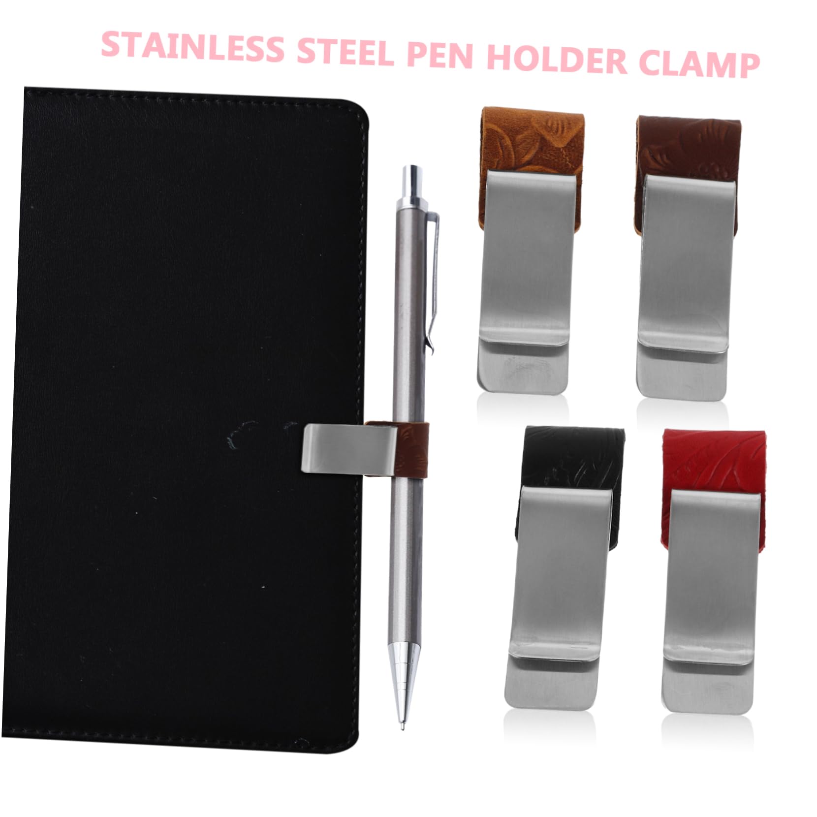 DOITOOL Portapenne Clip Metallo 4 Pezzi in Acciaio Inox
