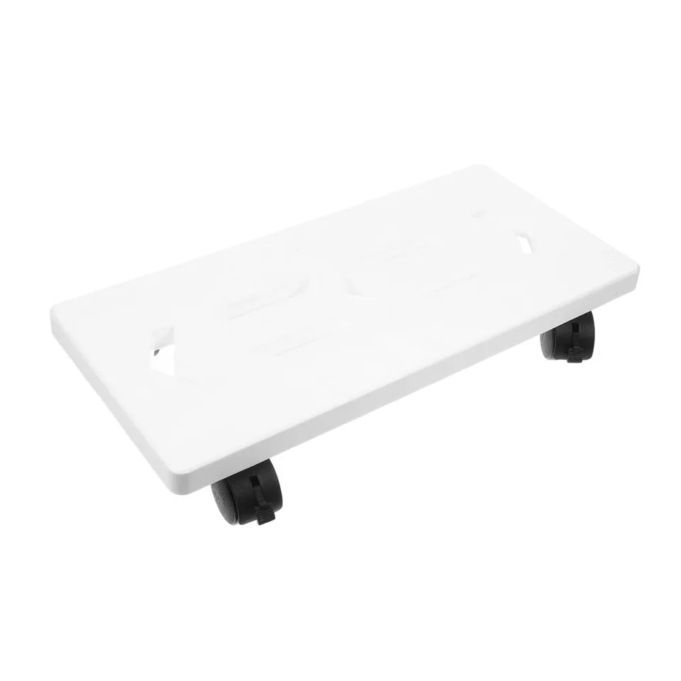DOITOOL Supporto Torre PC Bianco con Ruote Plastica PP