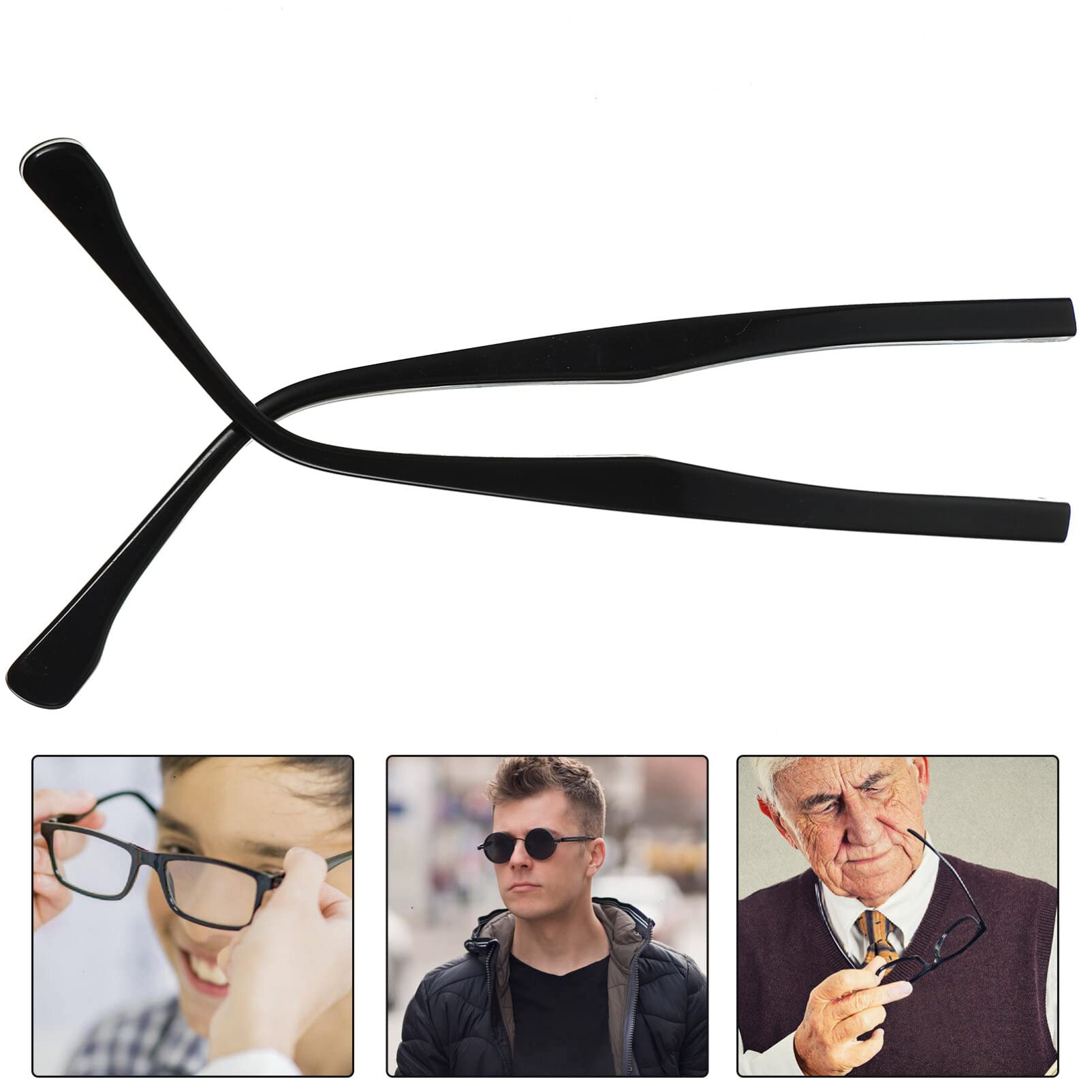 DOITOOL Aste Ricambio Occhiali Nero 1 Paio Universali