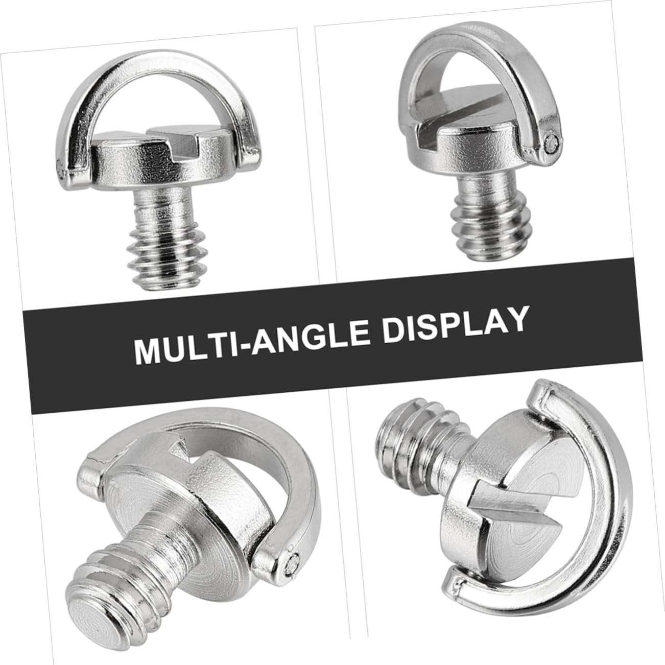 DOITOOL Viti Treppiede Anello D 1/4 Ferro 4 Pezzi