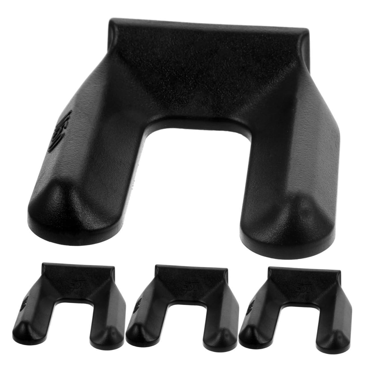 DOITOOL Fermaruote Sedia Antiscivolo Neri 4 Pezzi Plastica