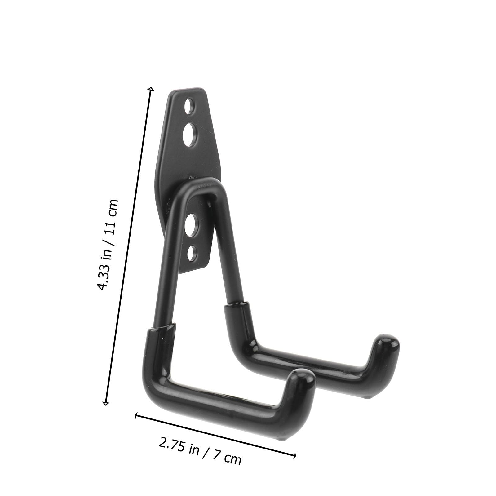 DOITOOL Ganci Parete Garage 11x7 cm 2 Pezzi Neri 30 kg