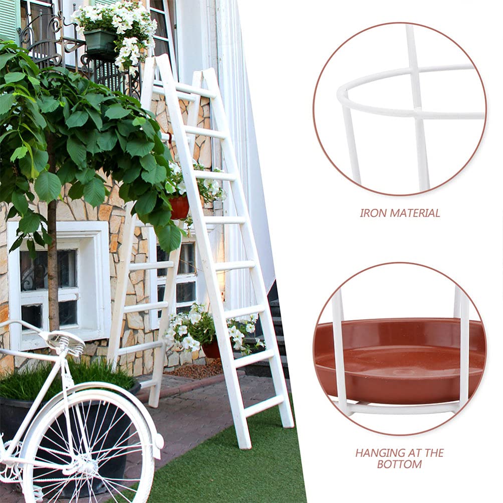 DOITOOL Fioriere Appese Metallo Bianche 23x16cm 5 Pezzi