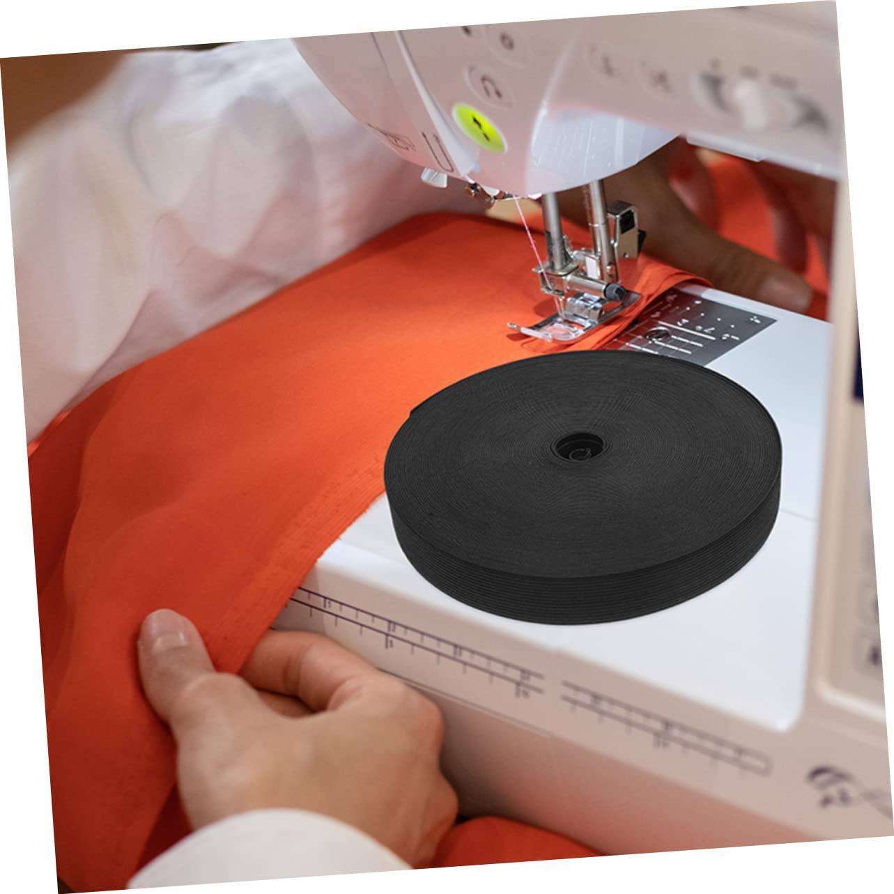 DOITOOL Elastico Nero Cucito Poliestere Rotolo