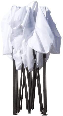 GrecoShop gazebo pieghevole 3x3 m bianco impermeabile fisarmonica