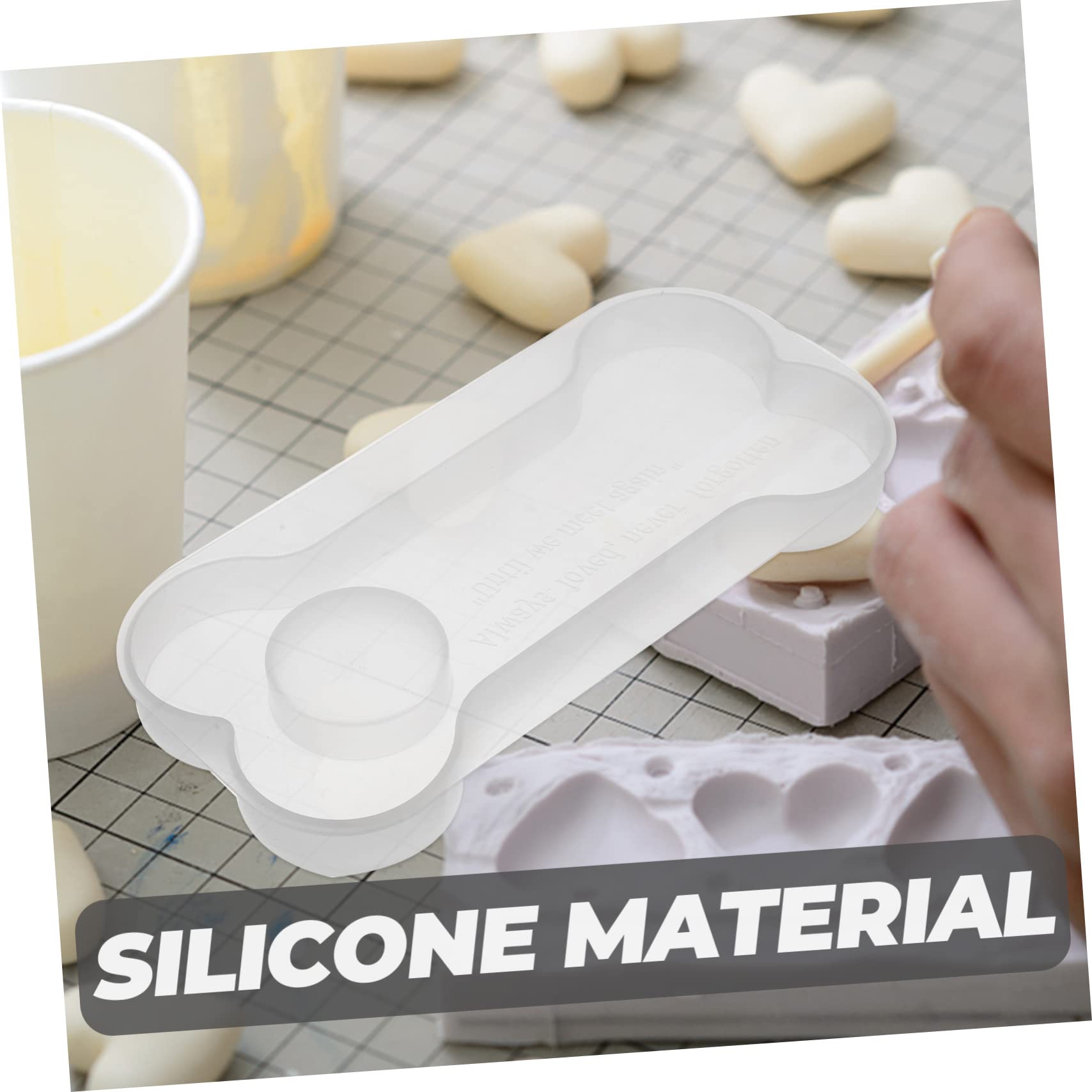 DOITOOL Stampo Silicone a Osso Lapide Animali 1 pz Viola