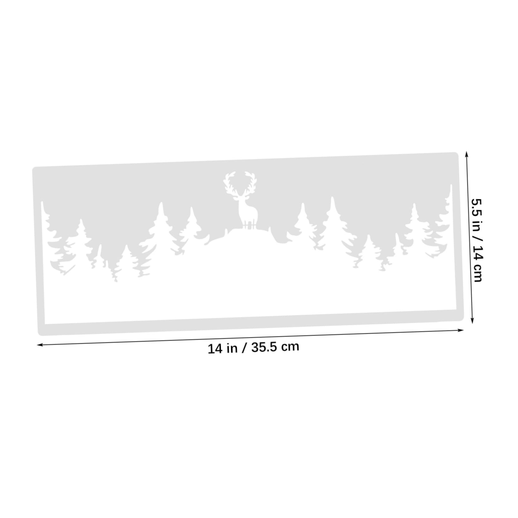 DOITOOL Stencil Alberi Natale Riutilizzabili Pittura 10 Pezzi