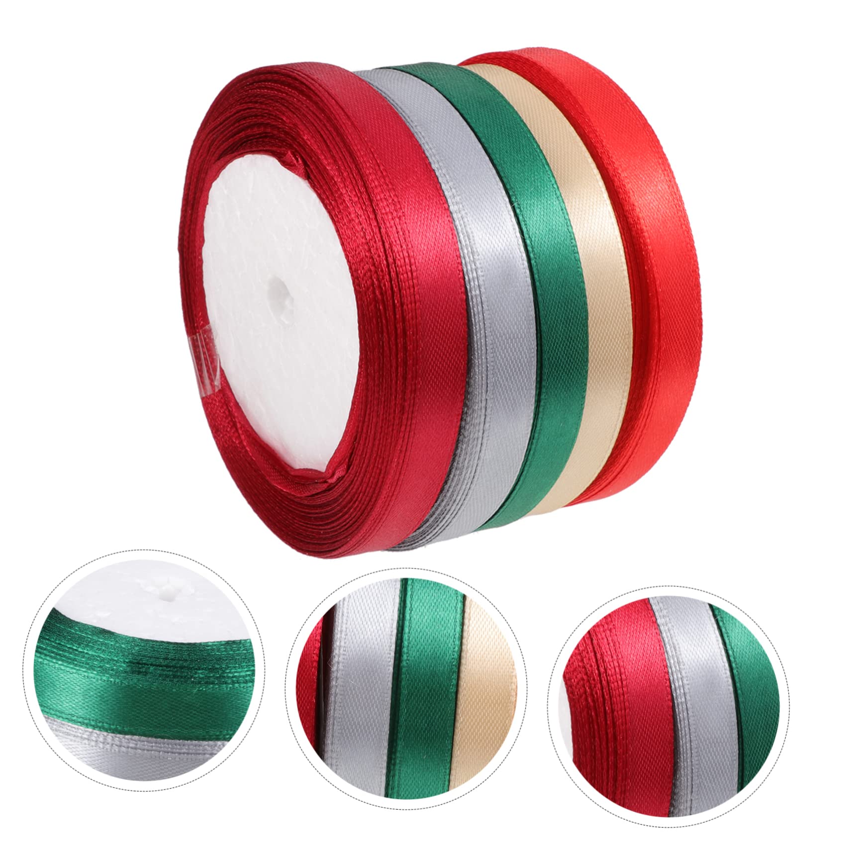 DOITOOL Nastro Floreale Poliestere 5 Rotoli Assortiti