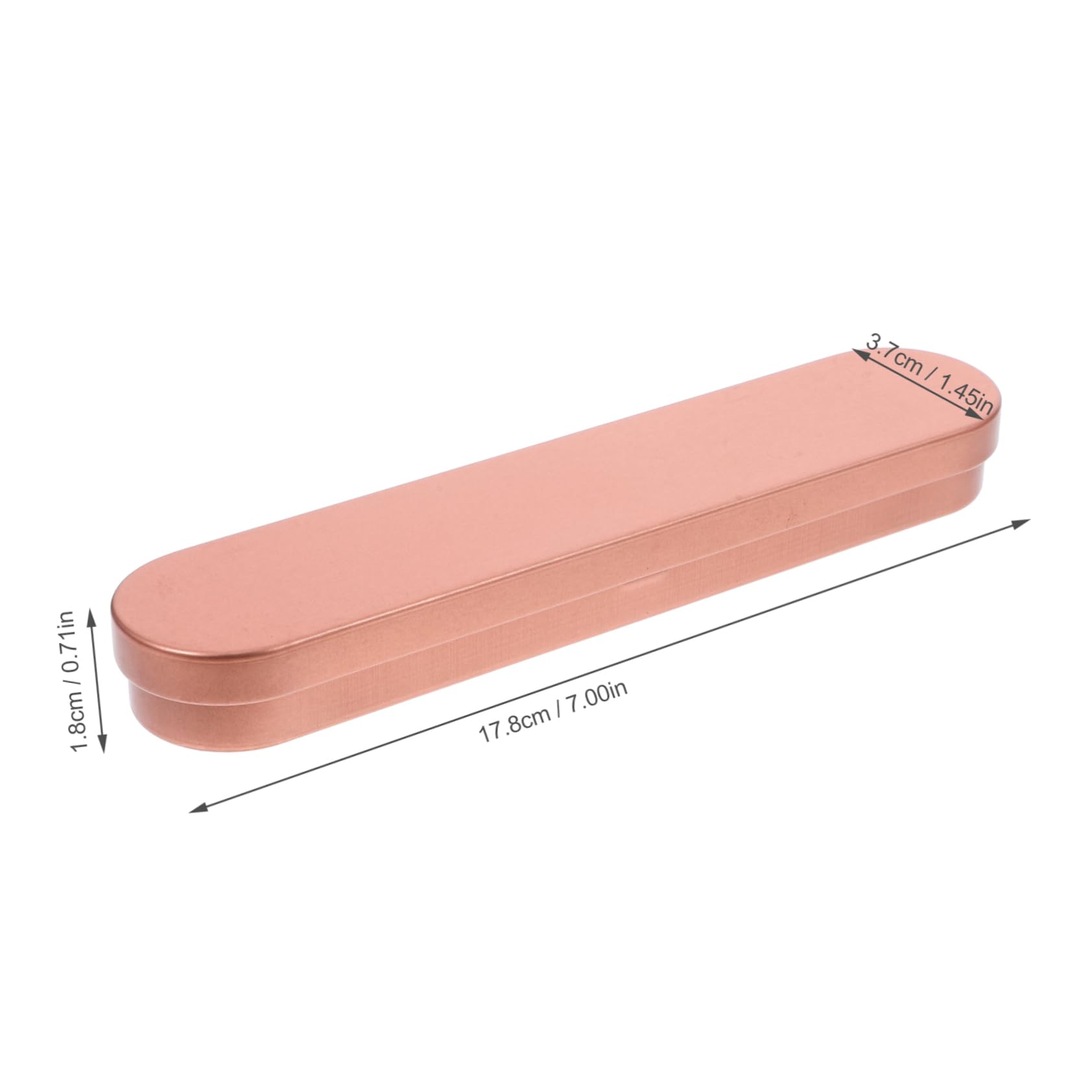 DOITOOL Astuccio in Ferro Oro Rosa 17,8 cm con Coperchio