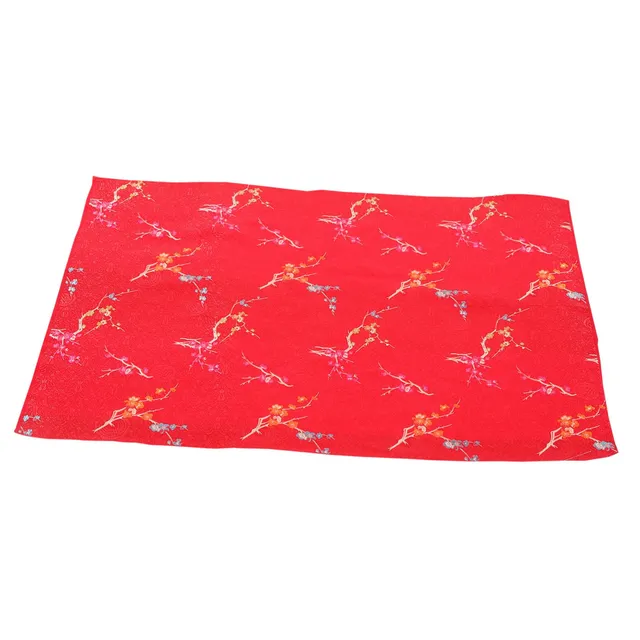 DOITOOL Tessuto raso rosso 1 foglio per cucito