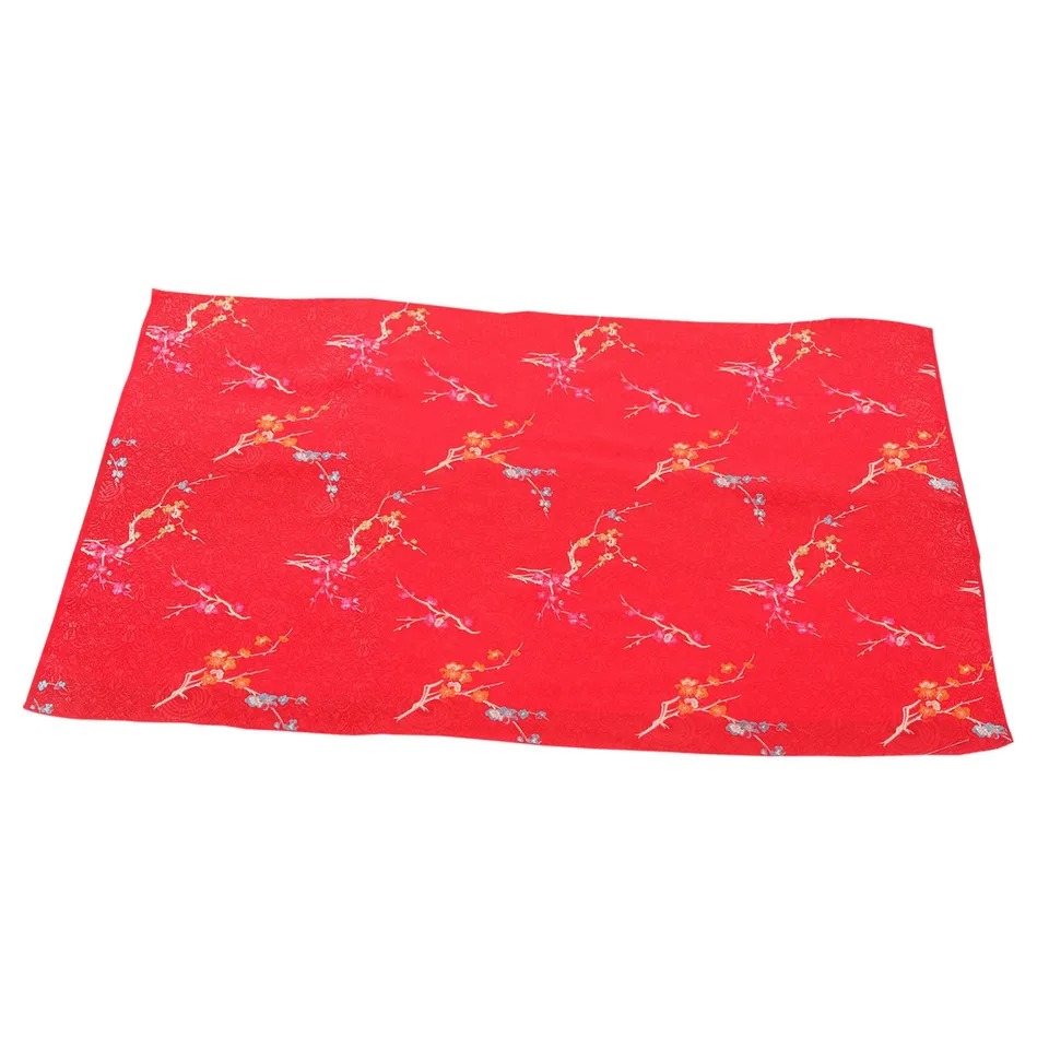 DOITOOL Tessuto raso rosso 1 foglio per cucito
